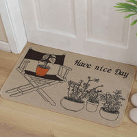 Home Kitchen Linen Entrance Door Mat Non-Slip Floor Mat Decorative Doormat Style 4