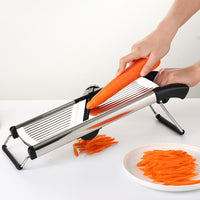 Stainless Steel Adjustable Mandoline Food Slicer Potato Carrot Onion Slicer with Cut-Resistant Gloves