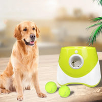 Automatic Ball Launcher Electric Interactive Ball Thrower Pet Dog Fetch Machine Light Green