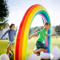 Inflatable Rainbow Sprinkler Toy Large Outdoor Water Toy for Kids