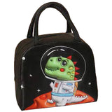 Kids Cute Insulated Lunch Bag 3D Cartoon Meal Tote Bag Black