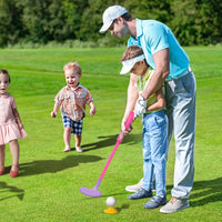 Toddler Golf Ball Game Playset Golf Toy Set Pink