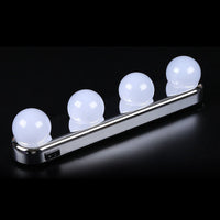 4-Bulb Vanity Mirror Lights Portable Battery Operated Makeup Lights Dressing Room Vanity Lights