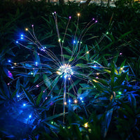 2Pcs Solar Powered Garden Light DIY Decorative LED Lights Home Yard Pathway Decor Multicolour