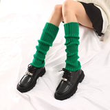 Pair of Y2K Leg Warmers for Women Dance Disco Party Legging Socks Green