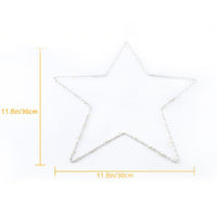 3Pcs 30cm Star Christmas Light Battery Operated Indoor Xmas Party LED Decoration