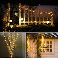 22-Meter Solar Fairy String Lights 8 Modes Garden Yard Decorative Light Warm Light