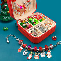 66Pcs Christmas Jewelry Making kit DIY Bracelet Charms with Jewelry Box Silver