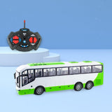 Remote Control Bus All Directions Driving RC School Bus Electronic Vehicle Toy With LED Lights White