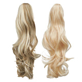 2Pcs 40cm Natural Claw Clip-In Style Hair Extensions Thick Curly Ponytail Long Pony Tail Style 3