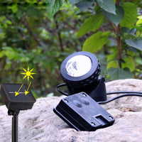 Solar Underwater Light Waterproof Pool Landscape Garden Projection Light White