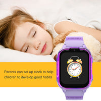 4G Kids GPS Smart Watch Multifunctional Touch Screen Watch with Video Call Camera Alarm Clock Pedometer Purple