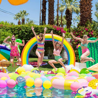 Inflatable Rainbow Sprinkler Toy Large Outdoor Water Toy for Kids