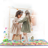 Kids Musical Piano Mat Foldable Outdoor Indoor Musical Dance Floor Playmat for Family Travel Toddler Gifts