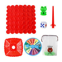 Two-Player Frog Balance Game Toy Set Parent-Child Interactive Family Tabletop Puzzle Game Red