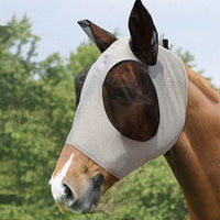 Horse Face Cover Horse Fly Mask Equine Mask Veil Grey