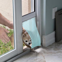 Dog Door Replacement Flap Clear Plastic PVC Strip for DIY Pet House Entry Door