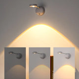 Wireless LED Sensor Wall Sconce USB Rechargeable Night Light White