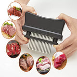 48-Blade Meat Tenderizer Stainless Steel Beef Needle Kitchen Cooking Tool Black