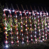 22M 200LED Solar Candy Cane Rope Light Garden Patio Deck Party Xmas Decorations White