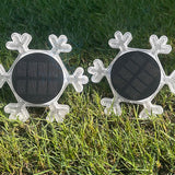 4Pcs Solar Snowflake LED Light Solar Lawn Wall Light Underground Light White