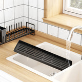 Small Dish Drying Rack for Kitchen Counter Space Saving Dish Drainer Black