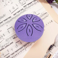 6-Note Rain Drum for Outside Garden Mini Steel Tongue Drum Instrument Purple