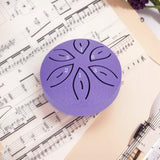 6-Note Rain Drum for Outside Garden Mini Steel Tongue Drum Instrument Purple