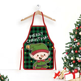 Christmas Apron Funny Cartoon Apron Style for Xmas Dinner Party Cooking Baking Barbecue Crafting Style 3