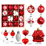 Christmas Ball Ornaments Christmas Tree Decoration Ball Box Gift Glittering Funny Party Decor Style 1