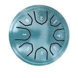 8-Note Rain Drum Steel Tongue Drum Rain Chime for Outside Garden Green