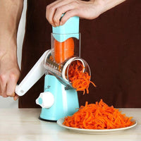 Rotary Cheese Grater Shredder Mandolin Slicer Vegetable Slicer Nuts Grinder Blue