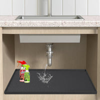 Silicone Under Sink Mat Water-resistant Mat for Kitchen Laundry Cabinets