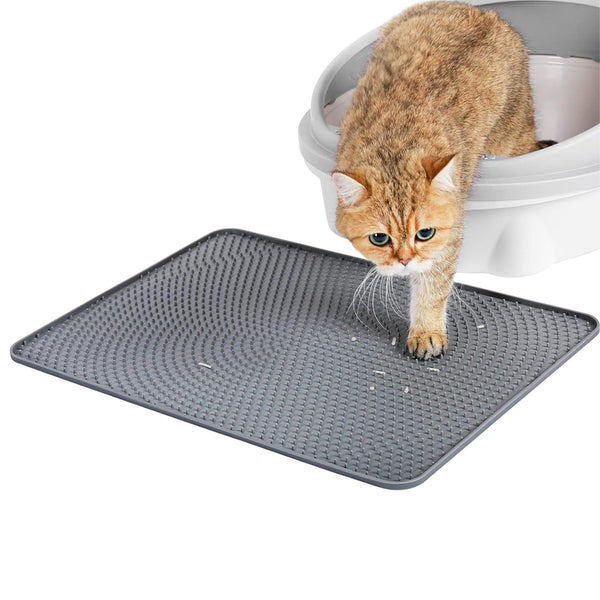 Silicone Cat Litter Mat Non-Slip Litter Trapping Mat Kitty Litter Mat