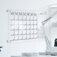 Acrylic Dry Erase Board Wall-Mounted Weekly Planner Calendar Memo Whiteboad