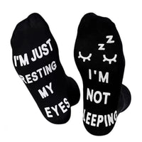 Pair of Funny Casual Socks Unisex Socks Printed Letter Soft Socks Style 1