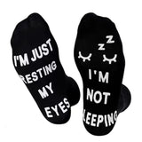 Pair of Funny Casual Socks Unisex Socks Printed Letter Soft Socks Style 1