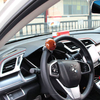 Car Steering Wheel Knob Car Turning Truck Handle Booster Spinner Knob Aid Kit Wood Color