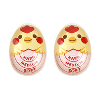 Set of 2Pcs Resin Egg Timer Soft Medium Hard Boiled Egg Timer Color Changing When Done