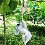 Set of 3Pcs Resin Koala Figurine Statue Animal Sculpture Home Garden Decoration