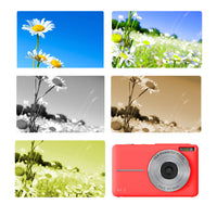 16X Zoom Digital Camera with 32GB Card 1080P Mini Video Camera for Teens Kids Red