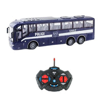 Remote Control Bus All Directions Driving RC School Bus Electronic Vehicle Toy With LED Lights Blue