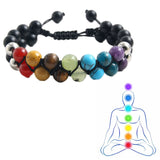 Chakra Bracelet Braided Bracelet Yoga Bead Jewellery Style 1