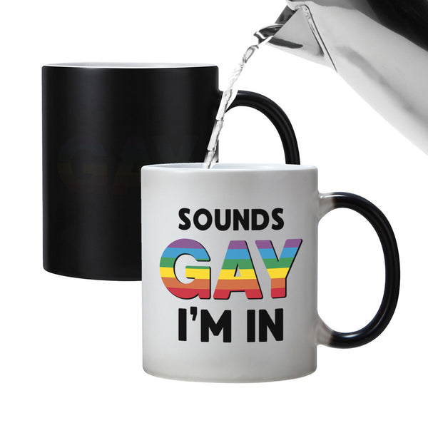 Heat Colour Changing Rainbow Novelty Coffee Mug Ceramic Coffee Mug Style 1