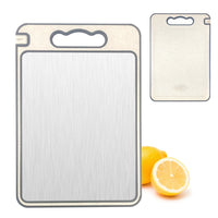 Double Sided Cutting Board Stainless Steel Chopping Board for Kitchen Style 1