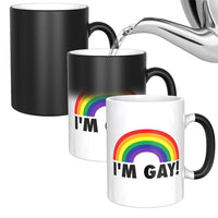 Heat Colour Changing Rainbow Novelty Coffee Mug Ceramic Coffee Mug Style 3