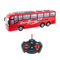 Remote Control Bus All Directions Driving RC School Bus Electronic Vehicle Toy With LED Lights Red