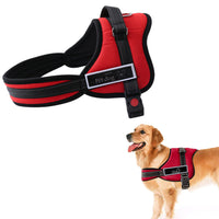 No-Pull Dog Harness Adjustable Outdoor Adventure Pet Vest with Reflective Design for Walking Training