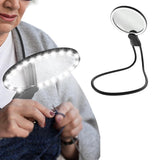 Hands-Free 3X Magnifying Glass with Light Magnetic Standing Magnifier Neck Wearable