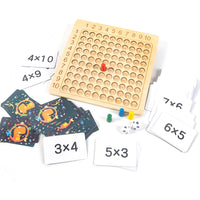 Montessori Multiplication Board Wooden Counting Toy Math Educational Toys